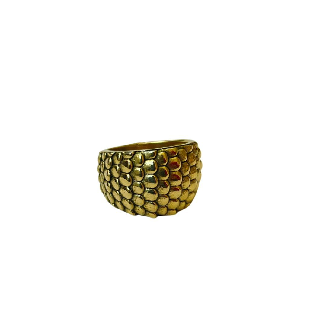 Vintage Scales Brass Ring