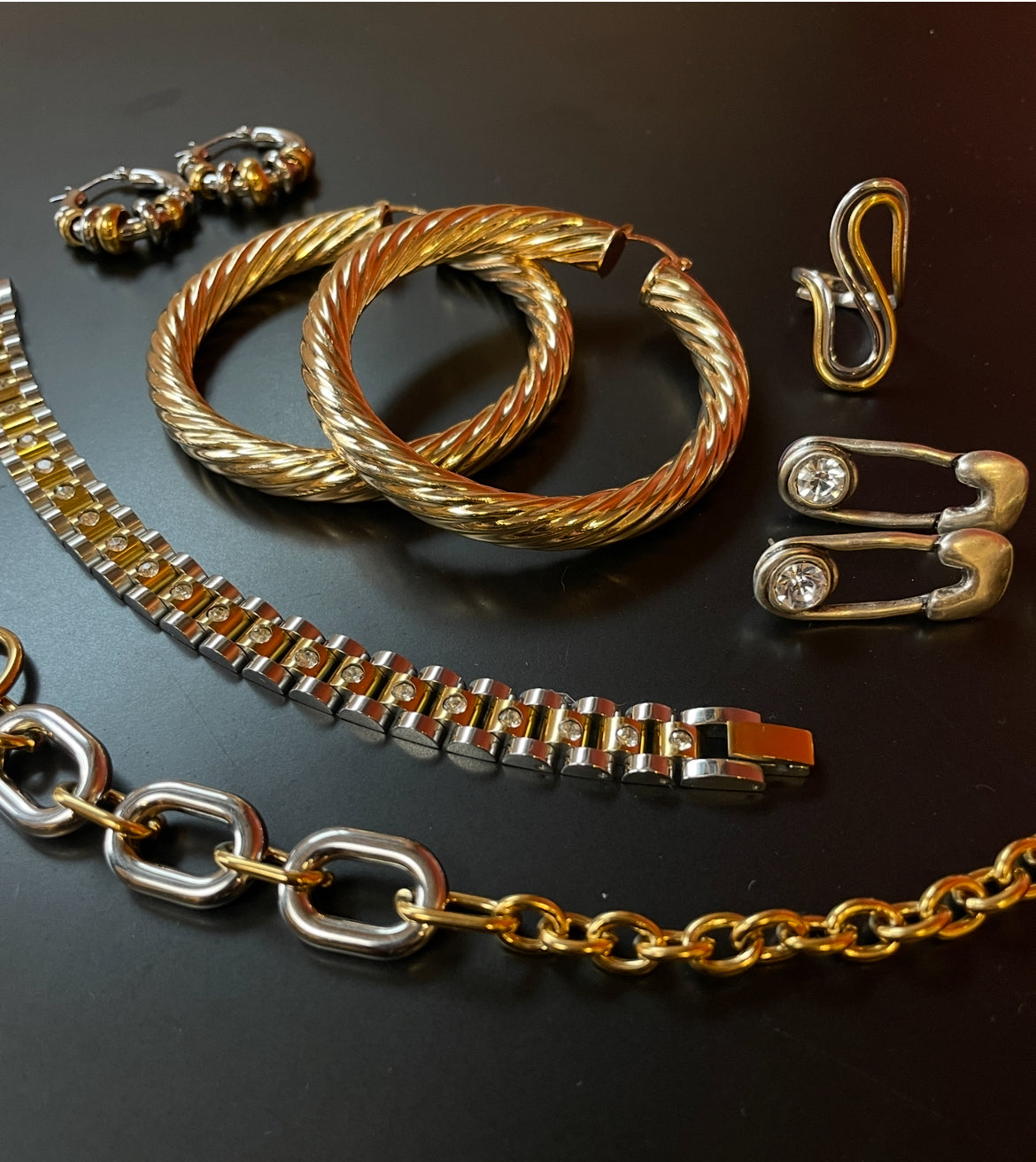 Mixed Metal Jewelry Drop