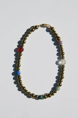 Fallon Hematite + Crystal Necklace