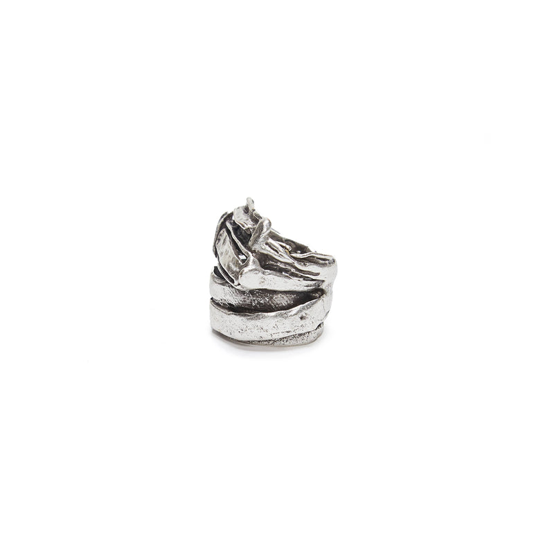 Industrial Chunk Silver Ring