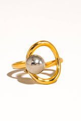 Orbit Two Tone Round Ring