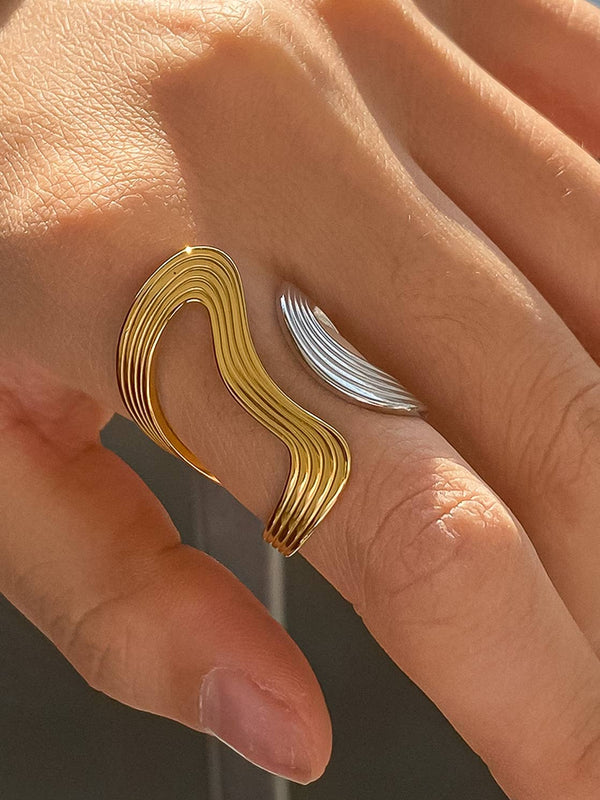 Wavy Abstract Ring