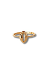 Dainty Gold Filled Cowrie Ring