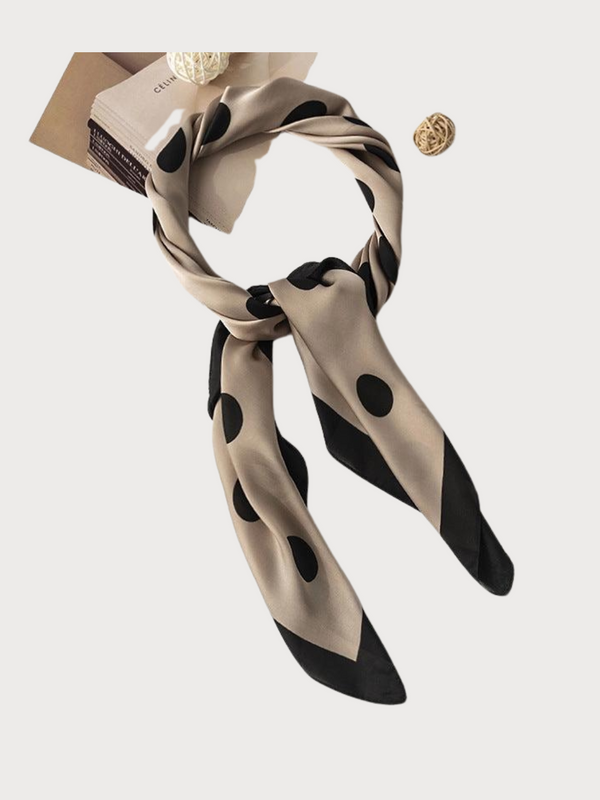 Polka Dot Print Scarf Head Wrap