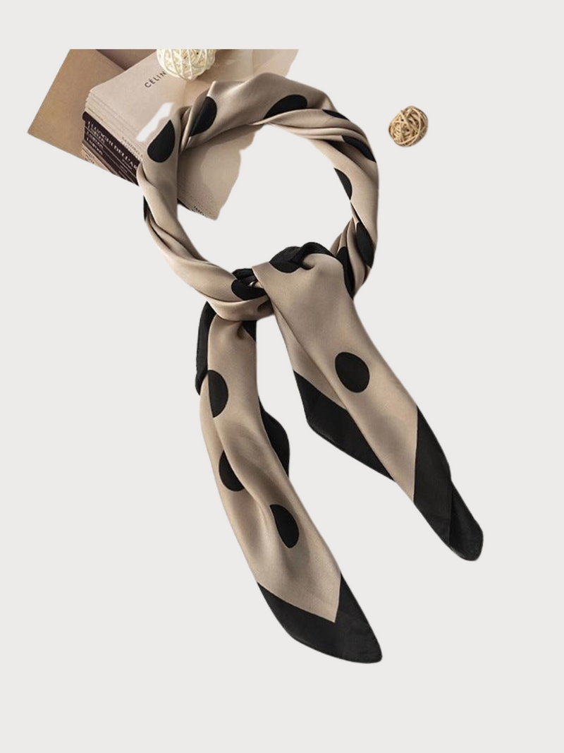 Polka Dot Print Scarf Head Wrap
