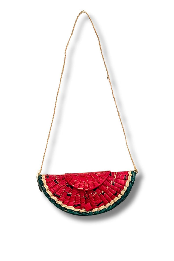 Las Frutas Crossbody Bags Woven Natural Palm