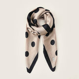 Polka Dot Satin Scarf
