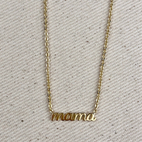 Mama Necklace 18k Gold Filled