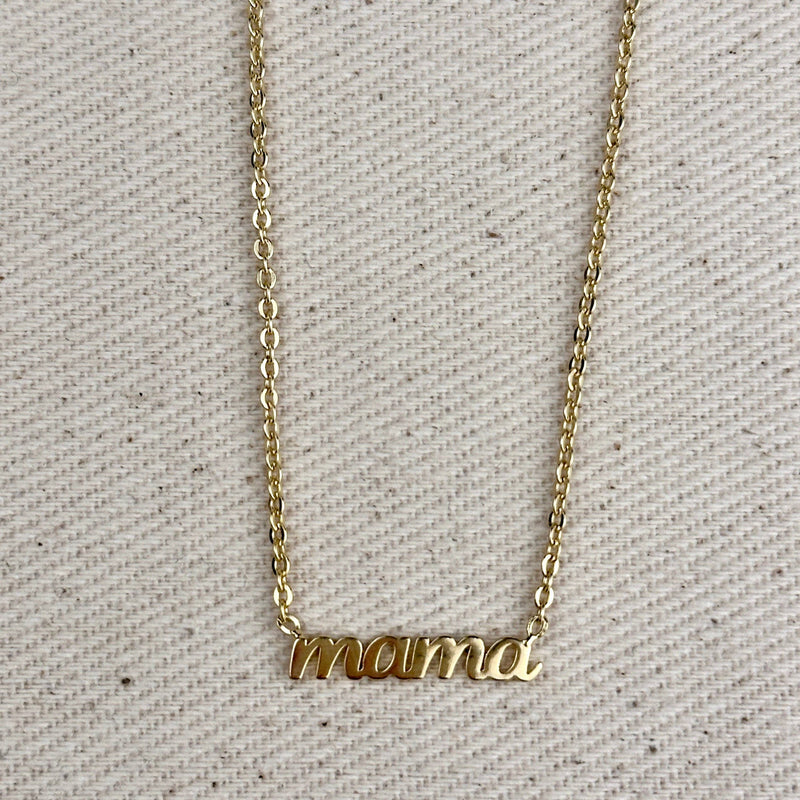 Mama Necklace 18k Gold Filled