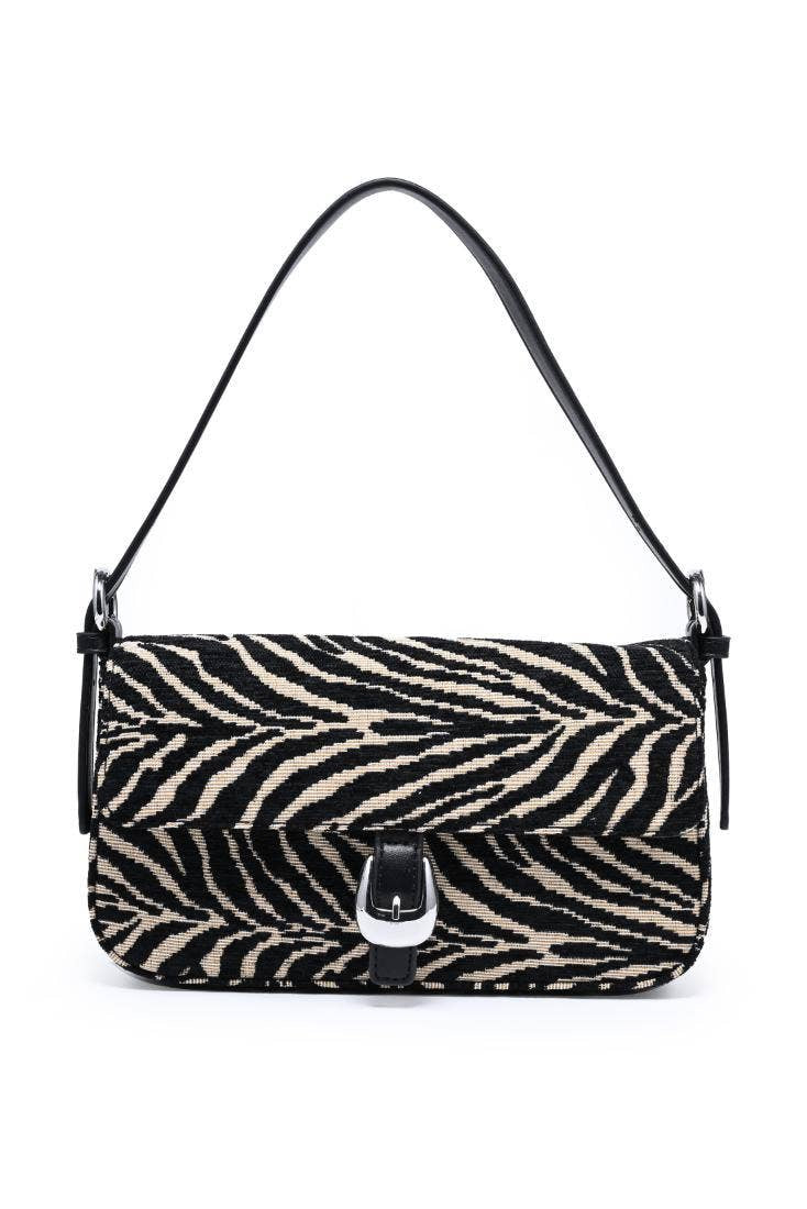 Gloria Zebra Shoulder Bag