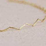 Zig Zag 18k Gold FilledAnklet