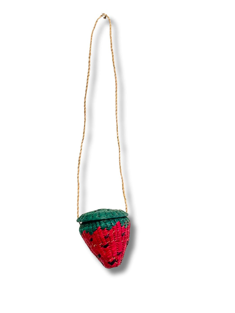 Las Frutas Crossbody Bags Woven Natural Palm