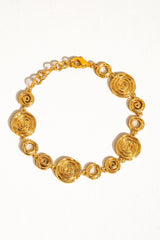 Morgan 18K Gold Vintage Round Chain Bracelet