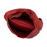 Ms. Jo Red Recycled Vegan Shoulder Bag