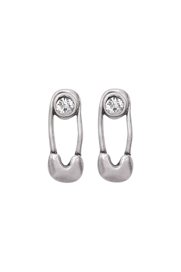 Safety Pin Pewter Studs
