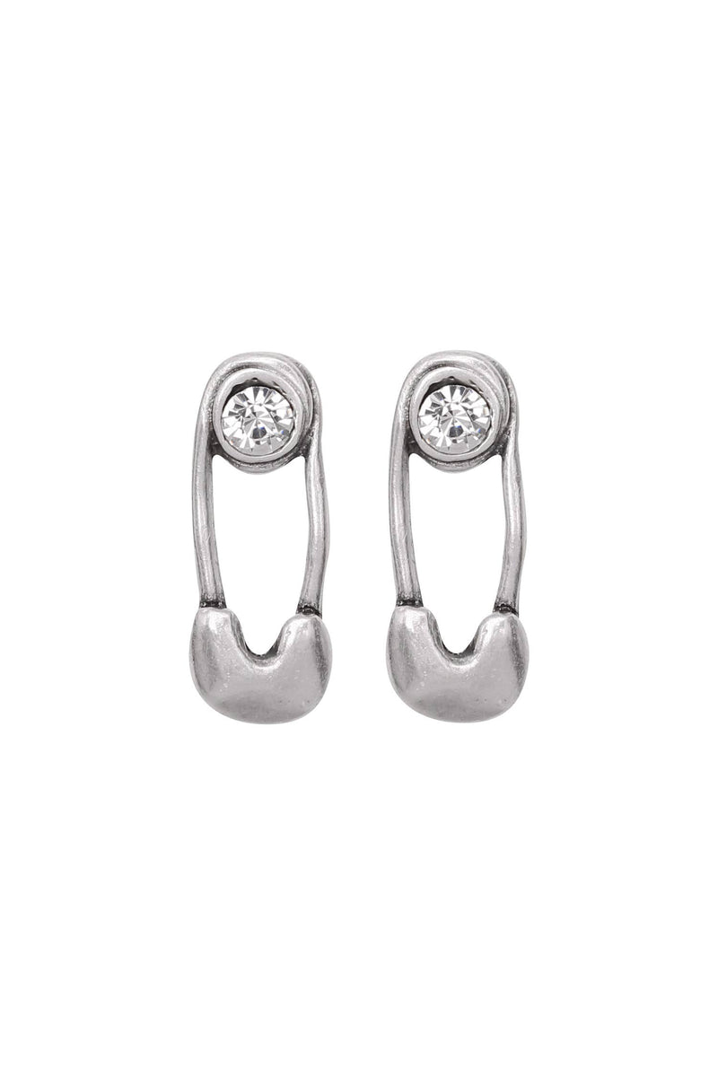 Safety Pin Pewter Studs