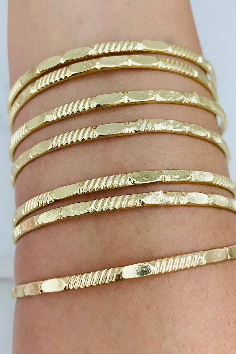 Hammered Bangles Set 2