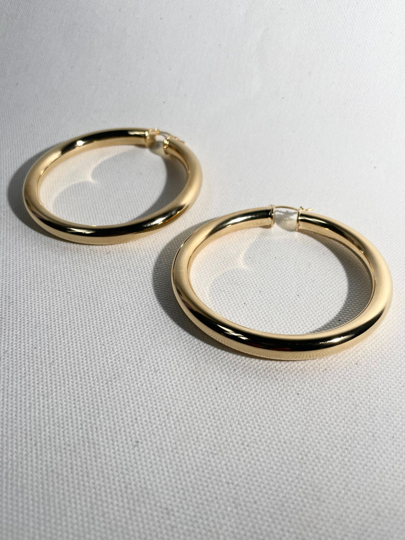 Sade Classic 18k Gold Filled Hoops
