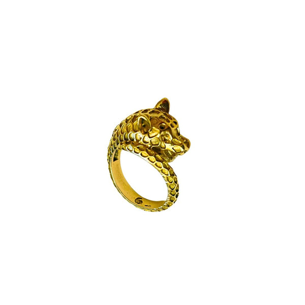 Vintage Cheetah Brass Ring