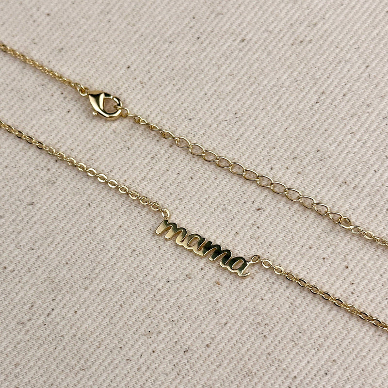 Mama Necklace 18k Gold Filled