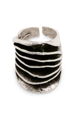 Layers Chunky Silver Ring