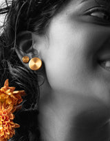 Minamalist Gold Plate Ear Studs