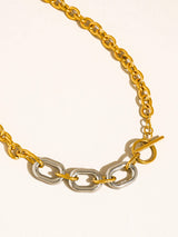 Chain Link Two Tone Necklace