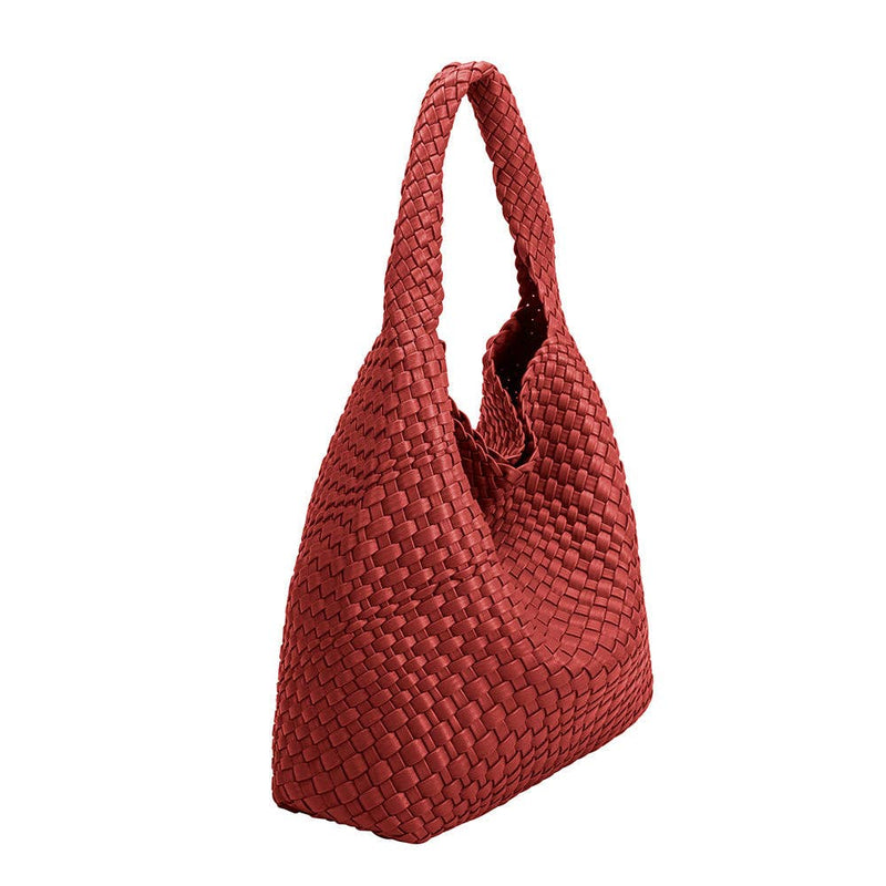 Ms. Jo Red Recycled Vegan Shoulder Bag