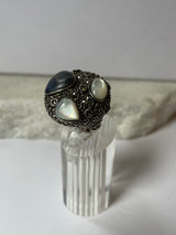 Marcasite w/ Raw Stone Ring