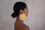 24k Gold Plated Disc Hoops
