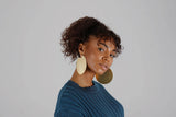 24k Gold Plated Disc Hoops