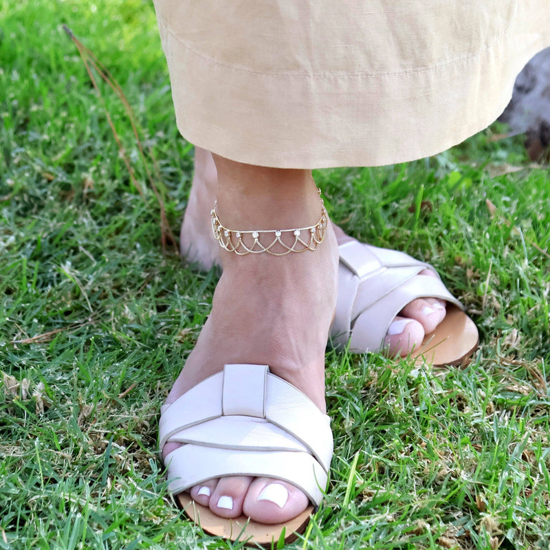 Bali 18k Gold Filled Anklet