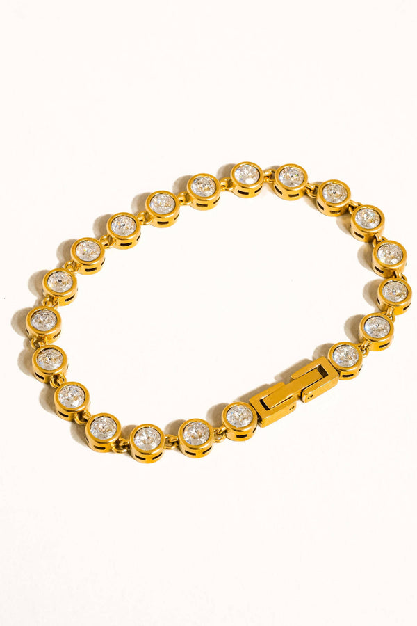 Round Rhinestone Bracelet