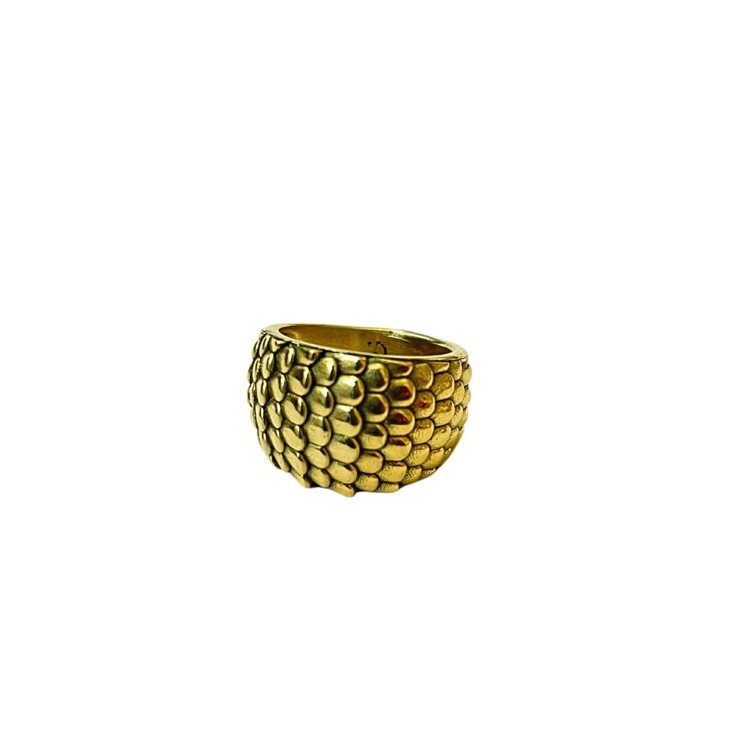 Vintage Scales Brass Ring