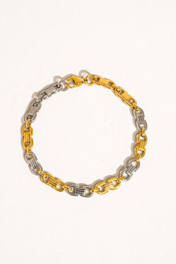 Calliope 18K Multi Metal Chain Bracelet