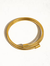 Round Snake Gold Chain Bracelet