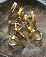 Double Bar Brass Ring
