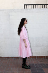 Utility Wrap Dress in Ballet Pink