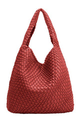 Ms. Jo Red Recycled Vegan Shoulder Bag