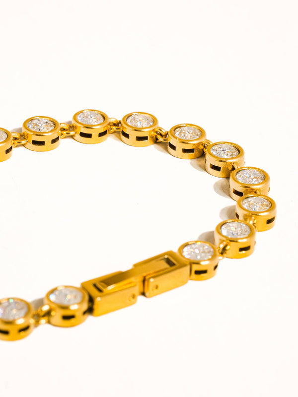 Round Rhinestone Bracelet
