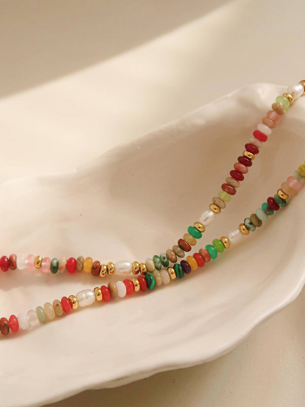 Multi Colored Beaded Necklace