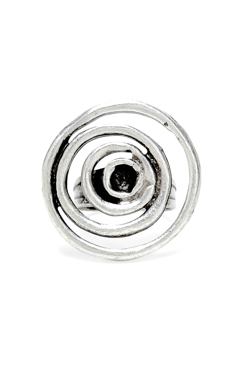 Spiral Pewter Ring