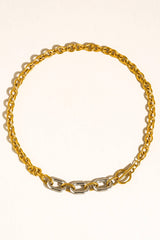 Chain Link Two Tone Necklace