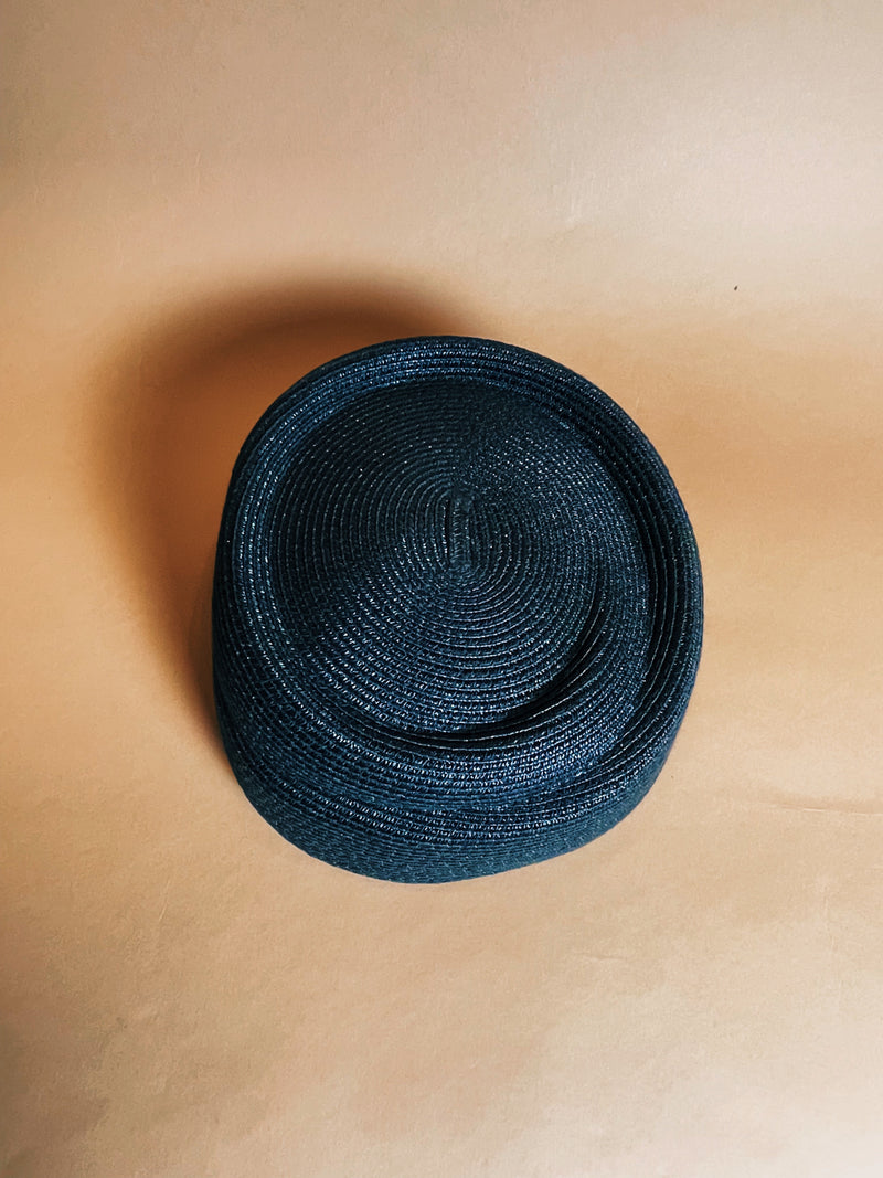 Straw Pill Box Hat