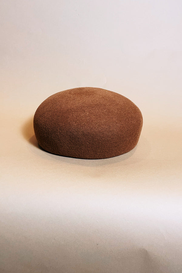 Domed Brown Hat