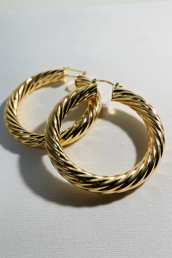 Twisted Gold Filled Hoop