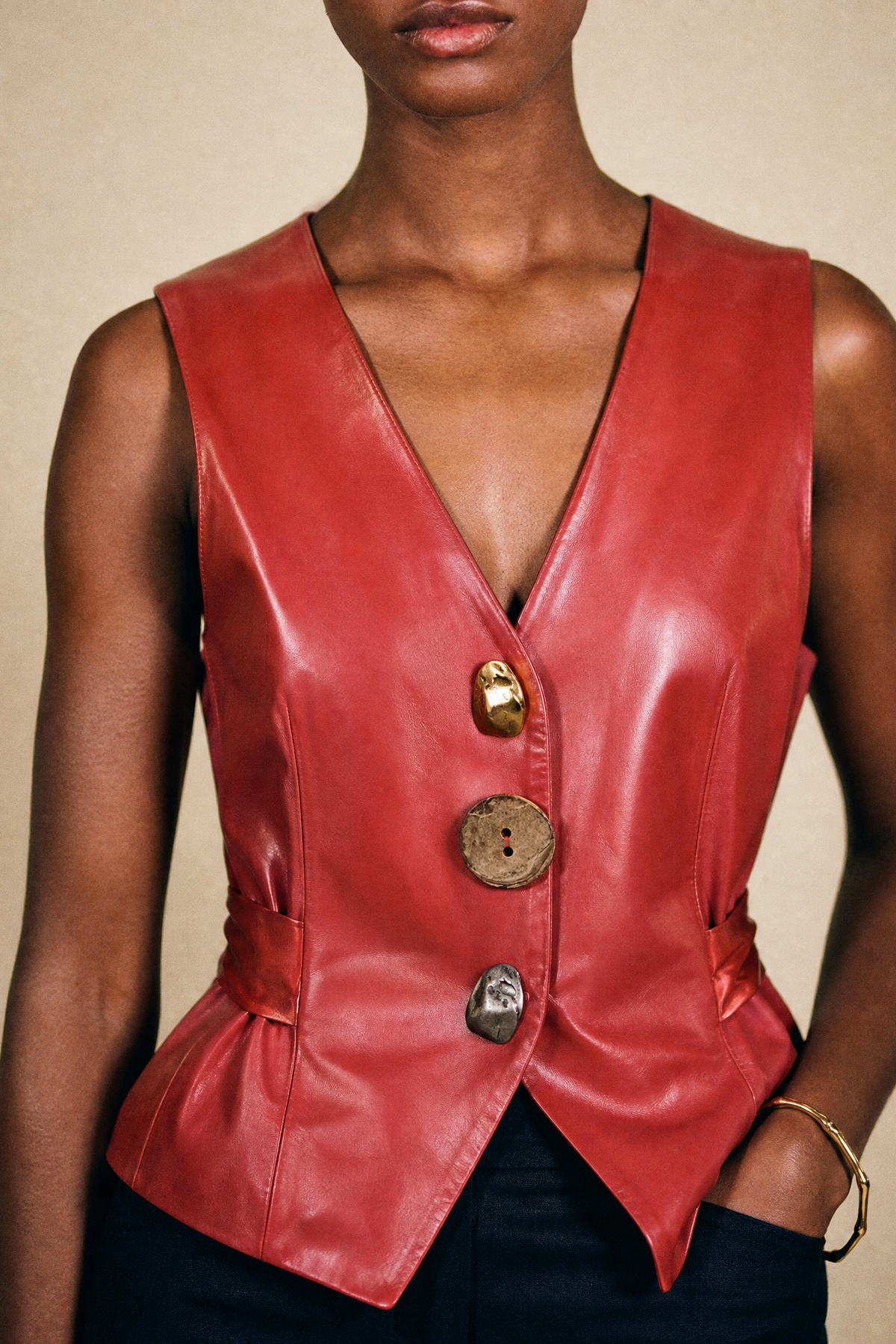 Handcrafted Lambskin Vest