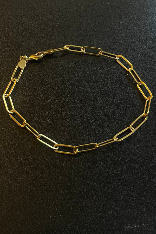 Brass Paperclip Anklet