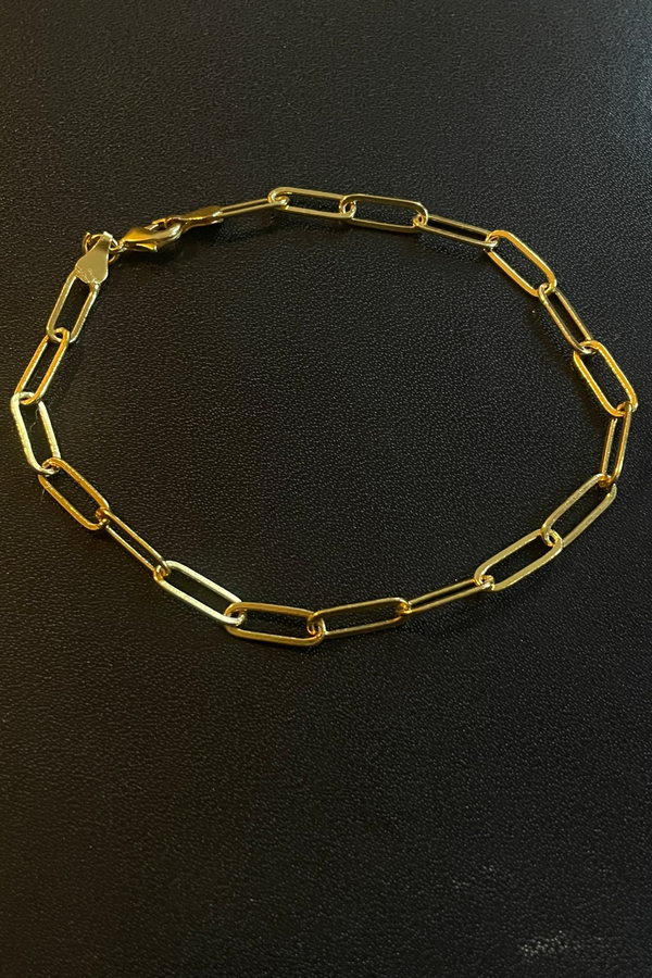 Brass Linked Anklet