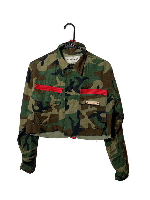 Vintage Army Cropped Jacket Small